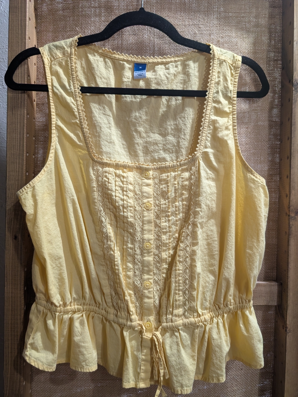 Old Navy Yellow Sleeveless Top